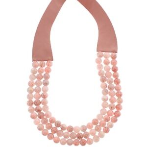 3 Row Glass Beads Necklace